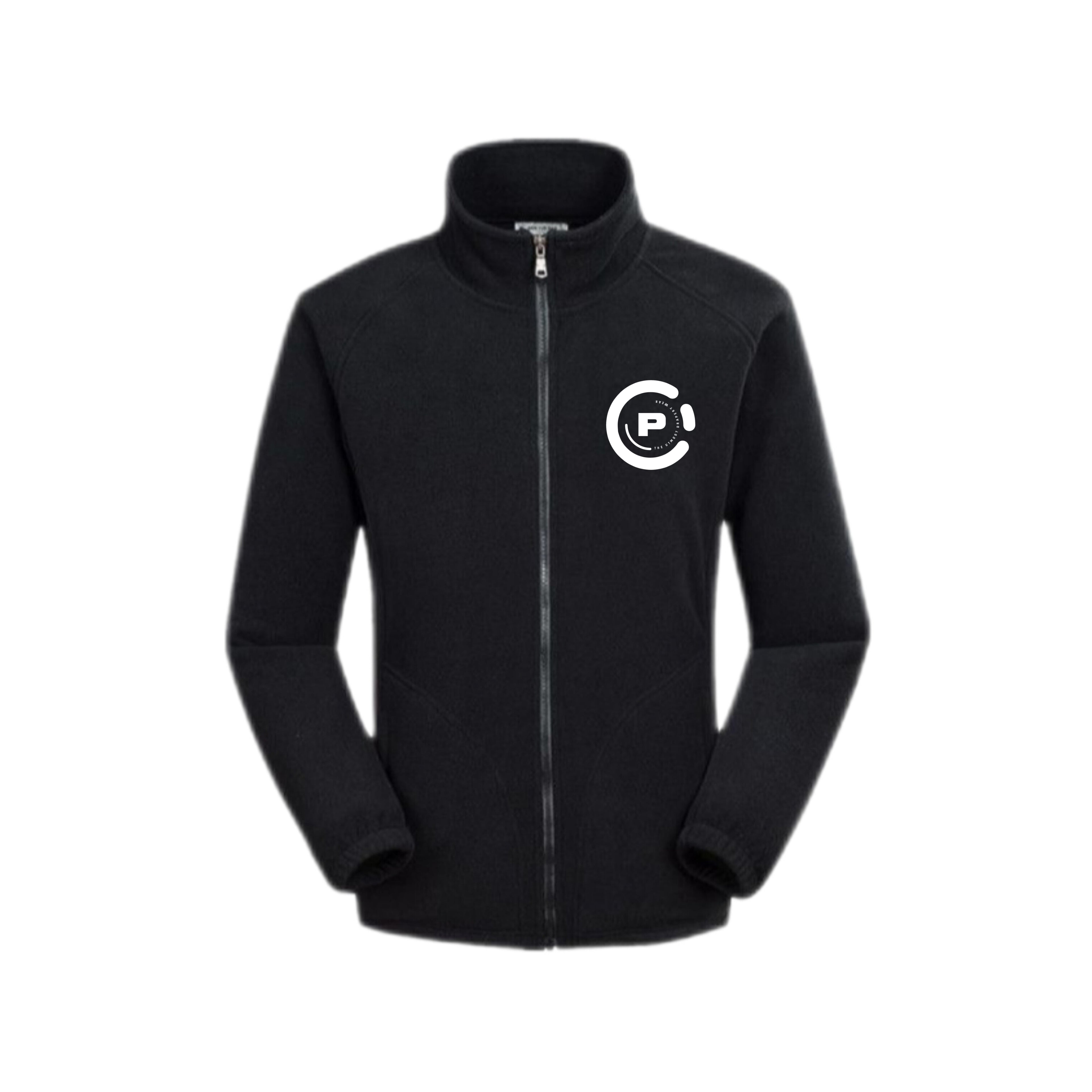 P Glitz Black Zip-Up Pullover