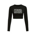 Cropped T Black Long Sleeve